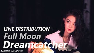 Dreamcatcher - Full Moon | Line Distribution (Color Coded)