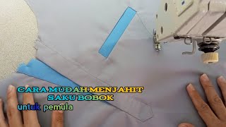 cara menjahit saku bobok / paspoal cara 2 mudah dan gampang di pahami untuk pemula#menjahit