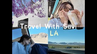 旅行连更VLOG丨EP1 LA吃不完的Brunch 公路旅行开始啦丨Savislook