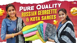 Kota Sarees | Russian Georgette Sarees | Usha Sri Collections | Saree | Vlog | Trending | Sarees