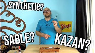 Sable, Kazan or Synthetic brushes? What is the best sign painting brushes for hand lettering?