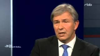 Das Berlin-Duell Folge Wowereit Henkel TV-Duell zur Landtagswahl Berlin 2011 RBB Berlin Duell part 4