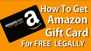 How To Get *FREE* Amazon Gift Cards? No Human Verification! Working 2020/21! LEGIT Free Money!