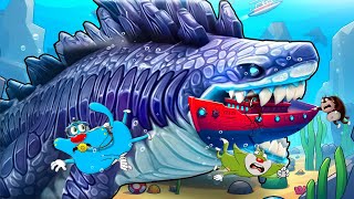 Roblox Oggy Get Cought By Godzilla Shark With Jack And Bob