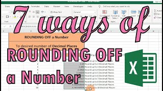 How to Round Off a Number in MS Excel in Seven (07) Different Ways.