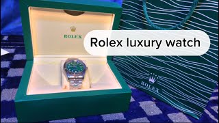 Unboxing Rolex Luxury watch || Green watch || Arish Fatima