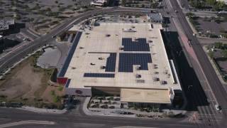 Drone Footage of Solar Panels Being Installed on Target in Albuquerque