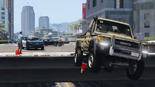 بعد صراع قوي مبين سائقي الشاص والشرطه بسبب المخدرات النهايه كانت صادمه للجميع !! قراند 5 - GTA V