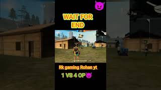 1 VS 4 || killed 4 player ||#rkgamingrohanyt #trend #1vs4 #onetap#respect