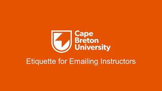 Etiquette for Emailing Instructors