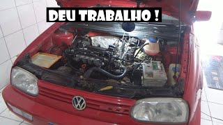 Golf GTI Mk3 troca dos coxins do Motor ► RobFilms