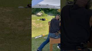 Shooting 2 pounds of tannerite in a air fryer with a sniper🤯 #sniper #ytshorts #l2s #viral #airsoft