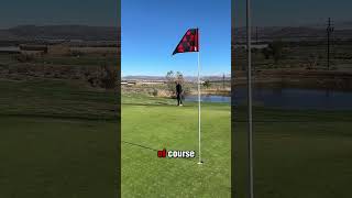 Par 3 pitching wedge nuke #golf #badgolf #golfskill #badgolfer