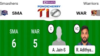 SMA vs WAR || SMA vs WAR Dream11 || SMA vs WAR Dream11 Prediction || SMA vs WAR Today Match ||