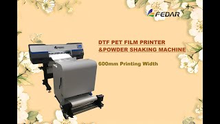 FD70-2 Two Head DTF Printer with Compact Powder Shaking Machine