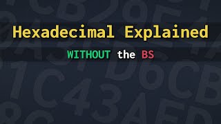 How does Hexadecimal work? And why do we use it?