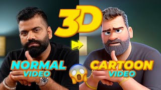 Convert VIDEO into 3D CARTOONS 🤩 FREE AI Videos 🔥 3D Cartoon Videos