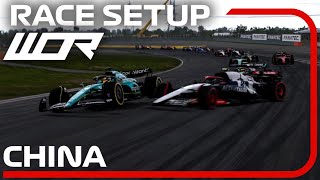 WOR F1 23 CHINA - Qualify Lap + RACE Setup 💪