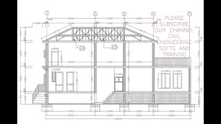 Tutorial Home Cross sections with complete detail drawings with AUTOCAD