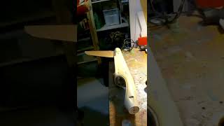 DIY RC airplane flying wing conversion - wing mount #shorts