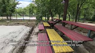 Continuă lucrările de reabilitare a Parcului ,,Dumitru Rîşcanu”