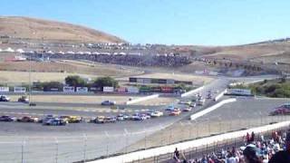 Greg Biffle backs it in the wall at Infineon '09 (from Turn 7 seats)