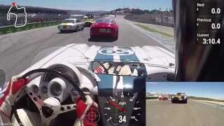 1963 Ferrari 250 GTO vs 1959 Corvette - Rolex Monterey Motorsports Reunion 2015 - Group 2A - Race