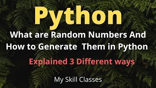 What is Random Number | How To Generate Random Number In Python| Random Number in Python