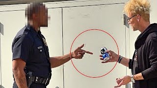 DRINKING IN PUBLIC - Escaping a COP PRANK!!!