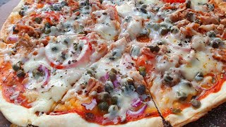 pizza pomodoro/بيتزا بالكبار مديراش في   اليوتوب كتحمق في المذاق و نزيدك اقتصادية 👌