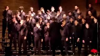 Warren High School Men's Varsity Choir singing Holly Jolly by Greg Gilpin