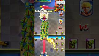 8× Goblin Barrel vs All Tower 🥶🥶 #clashroyale #supercell #gaming #shorts