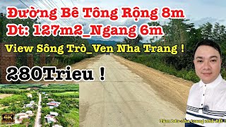 Đất Thổ Cư Đường Oto  8m Rộng 127m2 Chỉ 280Tr tại xã khánh hiệp khánh vĩnh, nhà đất nha trang