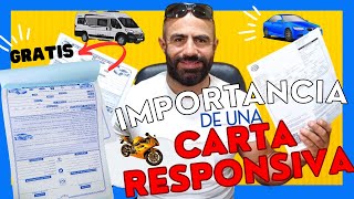 ¡Evita problemas! Importancia de la carta responsiva/Contrato compraventa auto/camioneta 🤓✅ Guía