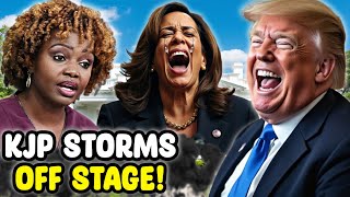 🚨CAUGHT ON CAMERA! Karine Jean Pierre YELLS At Kamala An STORMS OUT Of ROOM In RAGE Over Trump's WIN