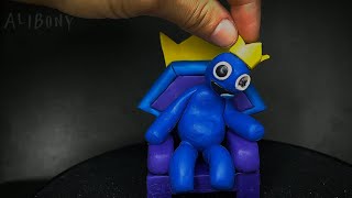 Blue Sleeping in his Throne  ||  Rainbow Friends with clay😱… #rainbowfriends    #blue