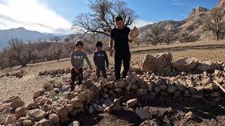 A nomadic man claims that the house is under construction for him and starts to destroy it.