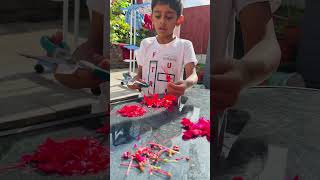 Happy onam(how to make a good pookalam )flowers petals #pookalam. “Small athapookalam”#unitedkingdom