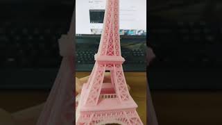 3D Printing Pink Eiffel Tower of  France#Shorts