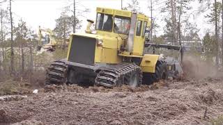 Шарнирно-сочлененный трактор ПТЦ «Кировец» - Мульчеры 6x6 / PTC-Kirovets - Forestry mulcher 6x6