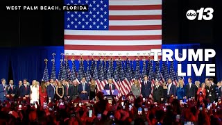 Trump speaks from Florida after winning key battle ground state Pennsylvania