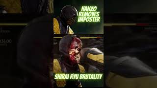 Hanzo removes imposter,Shirai Ryu blood bath.