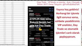 Copy Trade , ViP Analiz ve işlemler , Auto ( Otomatik ) Robot ( BOT) Detay Telegram / ProfRoBoMaSTeR