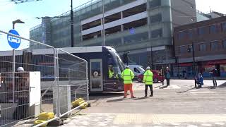 Blackpool Tram Extension Testing Blackpool Station 23/04/2024