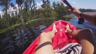 Kayaking lake Bryan.