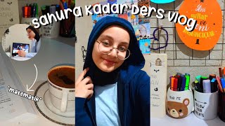 SAHURA KADAR DERS VLOG | Sadece Matematik! ☕ — Nisaa