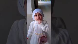 Little girls dress with hijab#aaizkhanfashiondesing