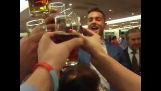 Jagerbombs with Charlton Players