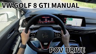 GOLF 8 GTI MANUAL POV DRIVE | WONDERFUL ROADS | 4K