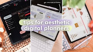 5 Tips for Aesthetic Digital Planner Spreads ⚡️💜